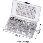 400pcs /Set 1.5-15mm Stainless Steel E-Type Open Circlips Boxed, 400pcs /Set – Bild 3