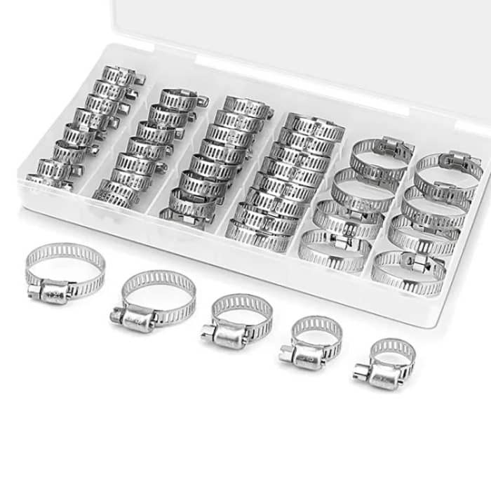 TBD0606188901A.jpg 40pcs /Set Stainless Steel American-Style Heavy-Duty Clamp Kit, 40pcs /Set – Bild 1