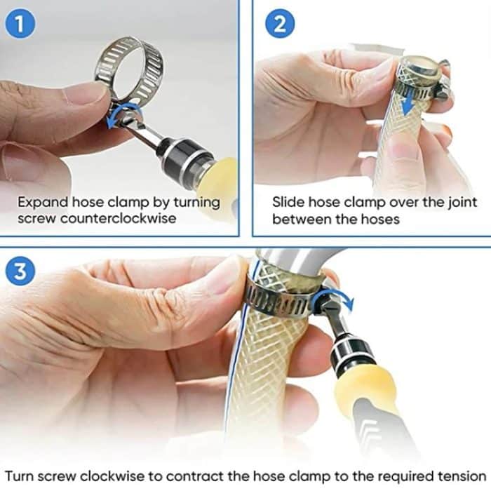 40pcs /Set Stainless Steel American-Style Heavy-Duty Clamp Kit, 40pcs /Set – Bild 5