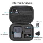 For DJI Osmo 360 Standard Combo PU Leather Carrying Case Portable Waterproof Protective Storage Bag – Bild 4