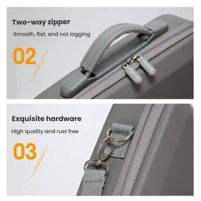 For DJI Osmo 360 Adventure Combo Flymile PU Leather Shoulder Bag Waterproof Crossbody Sling Bag – Bild 7