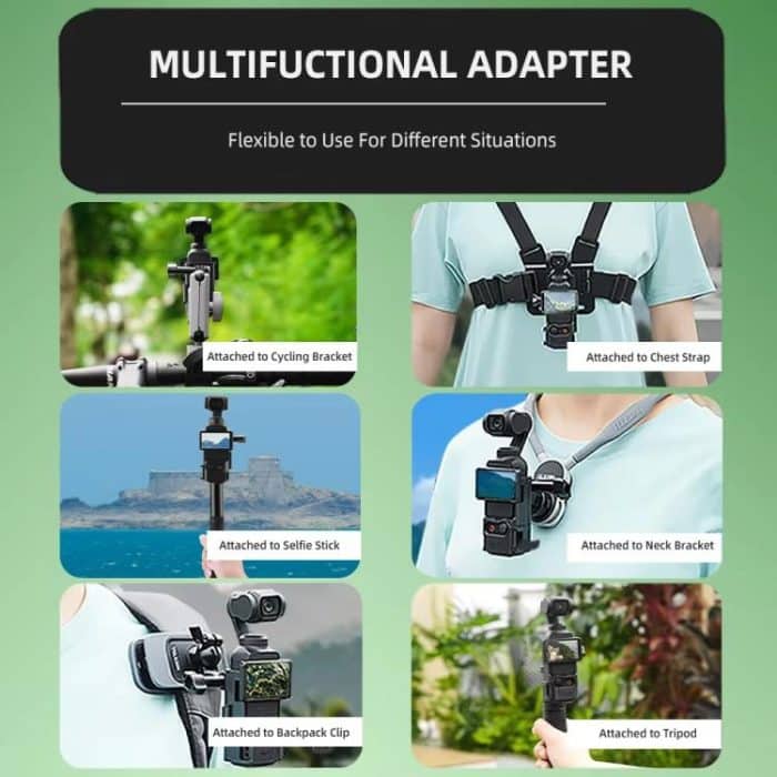 For DJI Osmo Pocket 3 Flymile Multi-Purpose Adapter Frame Expandable Mount – Bild 3