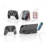 Für Nintendo Switch 2 JYS 5-in-1 Crystal Case Komplettschutzset inklusive Konsolengehäuse, Joy-con- und Pro-Controller-Abdeckung, Frontplatte, Spielekassettenhülle – Bild 2