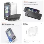 Für Nintendo Switch 2 JYS 5-in-1 Crystal Case Komplettschutzset inklusive Konsolengehäuse, Joy-con- und Pro-Controller-Abdeckung, Frontplatte, Spielekassettenhülle – Bild 4