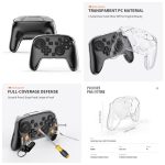 Für Nintendo Switch 2 JYS 5-in-1 Crystal Case Komplettschutzset inklusive Konsolengehäuse, Joy-con- und Pro-Controller-Abdeckung, Frontplatte, Spielekassettenhülle – Bild 6