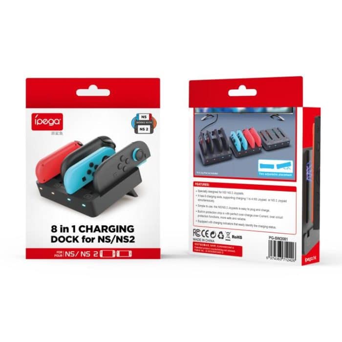 4-in-1-Ladestation für Nintendo Switch 2/Switch Joy-Con Controller-Ladestation – Bild 7