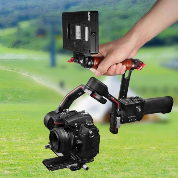 Gimbal Wooden Handle Chute Snail Gimbal Side Handle Grip,For DJI RS 4 Mini / 4 PRO / 3 / 3 Mini / 3 PRO / 2, Single Handle, With Chute, With Chute And Snail Gimbal – Bild 2