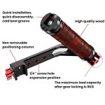 Gimbal Wooden Handle Chute Snail Gimbal Side Handle Grip,For DJI RS 4 Mini / 4 PRO / 3 / 3 Mini / 3 PRO / 2, Single Handle, With Chute, With Chute And Snail Gimbal – Bild 7