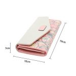 Lange Leder-Geldbörsen mit Blumenmuster, Geldbeutel für Damen – Bild 3