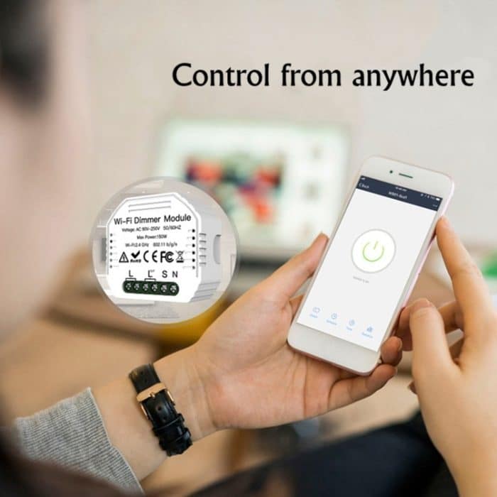 Verdeckter Wifi Smart Switch Dimmer und traditioneller Switch Dual Control Smart Switch – Bild 9