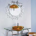 Flower Vine Dressing Up Mirror Art Vinyl Mural Decor Decke Wall Sticker, Flower Vine Sticker(Silver), Flower Vine Sticker(Gold) – Bild 3