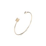 Goldfarbe Blatt Schneeflocke Hirschgeweih Offen verstellbare Manschette Armreifen Set für Frauen – Bild 4