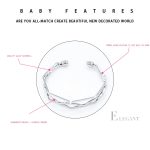 Vintage Brief Open Charms Mehrschichtige Manschettenarmband-Armreifen – Bild 4