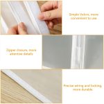 2 PCS PEVA Dreidimensionale Staubdichte Stoffhülle Taschen Hängender Organizer Aufbewahrungstasche Wasserdichte Anzugmantelhülle, 60x90x30cm, 60x110x30cm – Bild 3