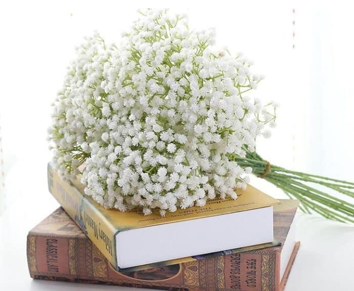 Rustikales künstliches Dekor Haupttisch Hochzeit Blume Kunststoff Gypsophila Babysbreath – Bild 3