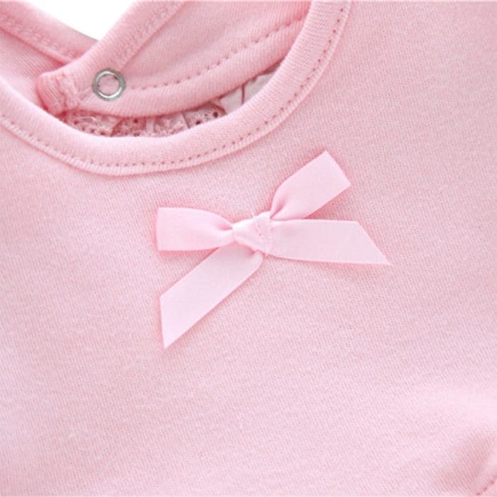 3 Stück Baby-Lätzchen mit Spitze und Schleife für Neugeborene, Speichelhandtücher – Bild 5