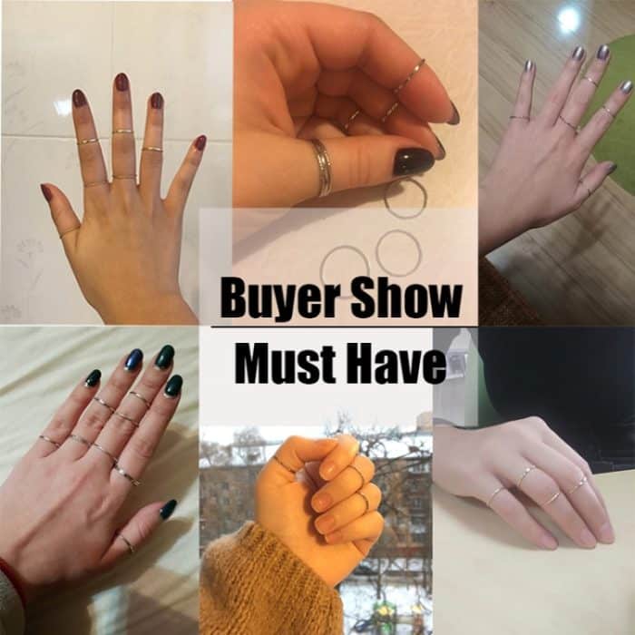 Einfache Design-Vintage-Verbindungsring-Sets – Bild 5