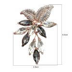 2 Stück Blumen-Bohrkristall-Brosche – Bild 3