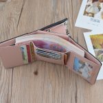 Einfache Mini-Vintage-Blumen-Kurze Damen-Faltbrieftasche – Bild 5
