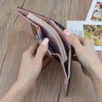 Einfache Mini-Vintage-Blumen-Kurze Damen-Faltbrieftasche – Bild 6