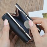 Einfache Mini-Vintage-Blumen-Kurze Damen-Faltbrieftasche – Bild 7