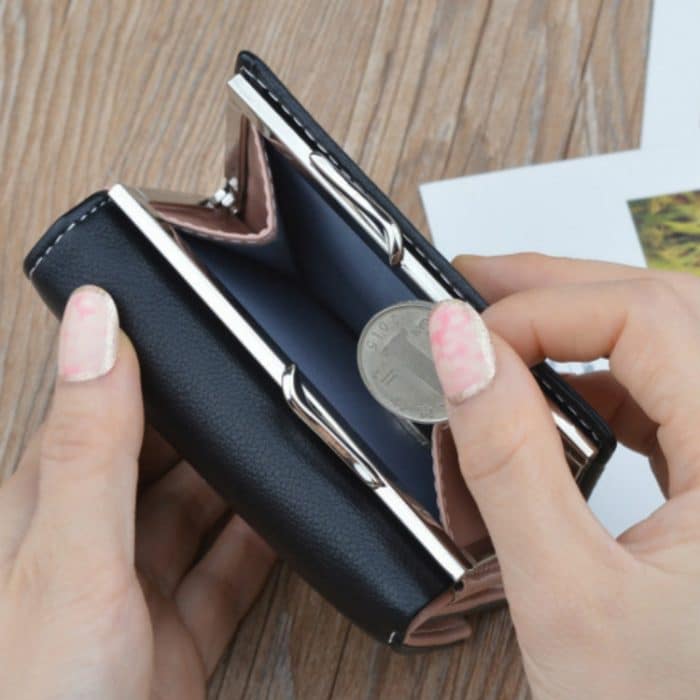 Einfache Mini-Vintage-Blumen-Kurze Damen-Faltbrieftasche – Bild 7