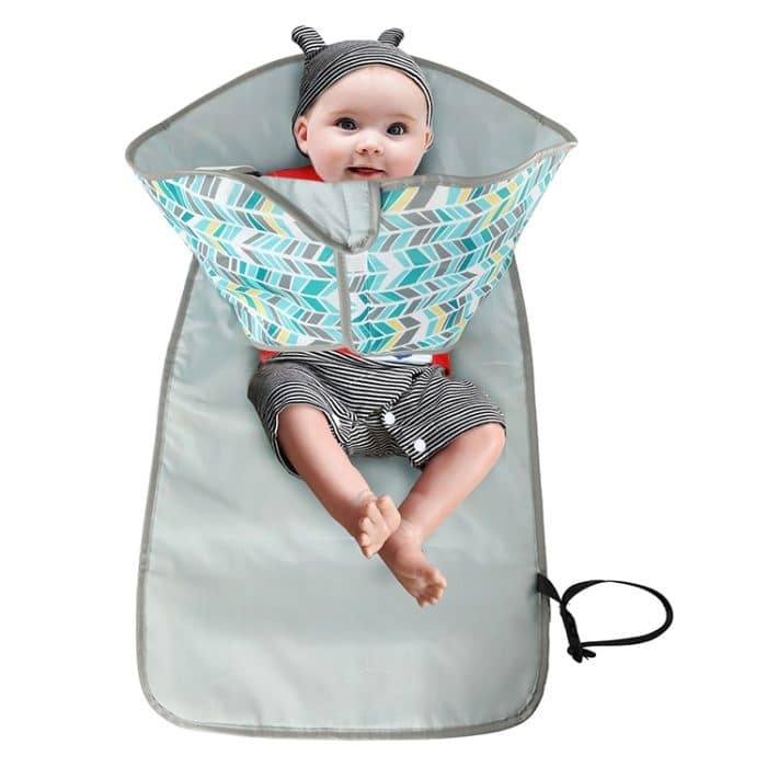 Wickelunterlage für Babys, tragbar, faltbar, wasserdicht, Stillunterlage, One size – Bild 6