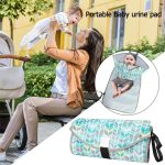 Wickelunterlage für Babys, tragbar, faltbar, wasserdicht, Stillunterlage, One size – Bild 8