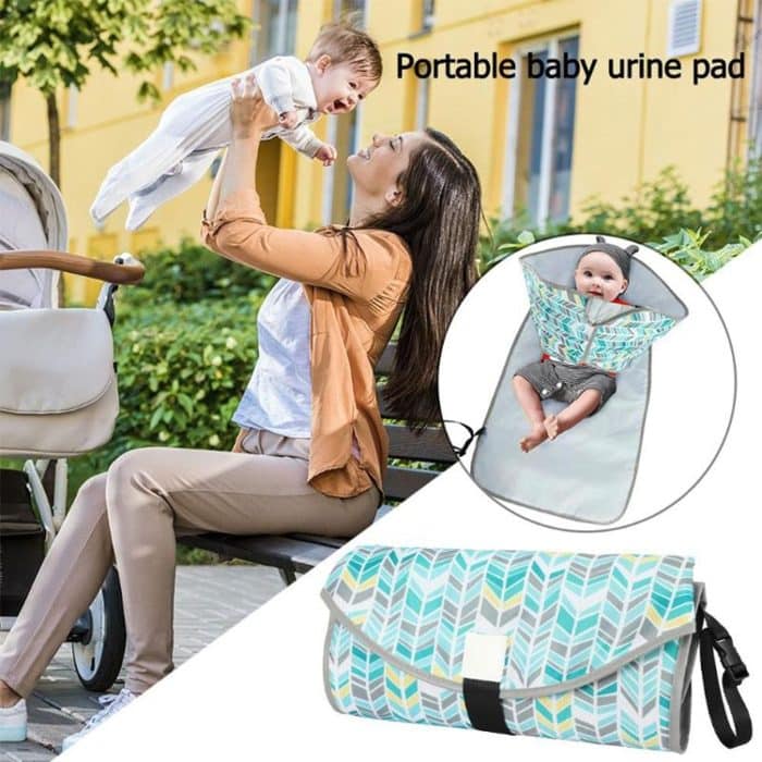 Wickelunterlage für Babys, tragbar, faltbar, wasserdicht, Stillunterlage, One size – Bild 8