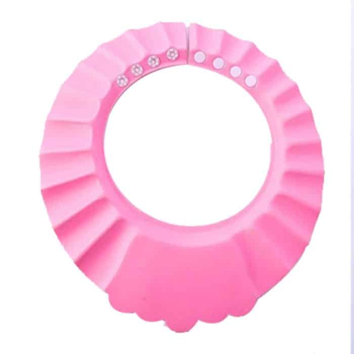 3 Stück sichere Baby-Duschhaube, Kinder-Bademütze, verstellbare Baby-Duschhaube, schützt die Augen, Haarwaschschutz für Kinder, wasserdichte Kappe, Pink+wave, Pink+earflaps, Yellow+earflaps, Blue+earflaps, Yellow+wave, Blue+wave, Yellow+Round, Blue+Rou... – Bild 2