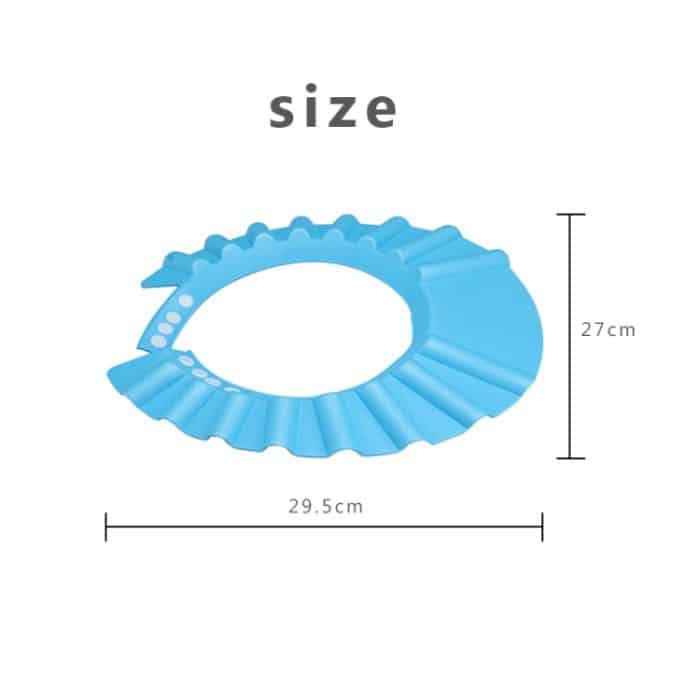 3 Stück sichere Baby-Duschhaube, Kinder-Bademütze, verstellbare Baby-Duschhaube, schützt die Augen, Haarwaschschutz für Kinder, wasserdichte Kappe, Pink+wave, Pink+earflaps, Yellow+earflaps, Blue+earflaps, Yellow+wave, Blue+wave, Yellow+Round, Blue+Rou... – Bild 3