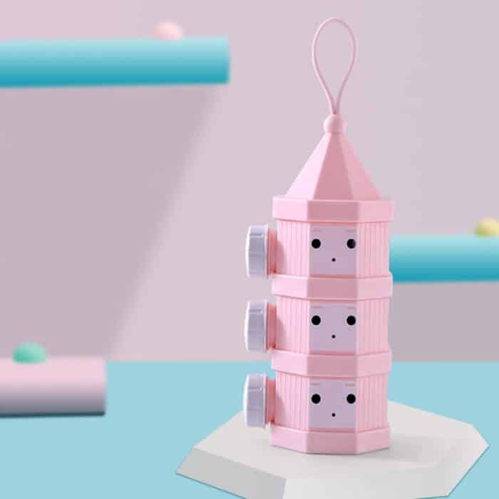 Tragbare, abnehmbare, geschichtete Milchpulverbox für den Außenbereich, versiegelte Milchpulverbox für Babys, 3 Grids, 4 Grids – Bild 1