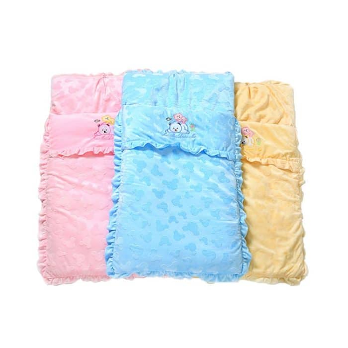 Herbst- und Wintermodelle verdicken Babyschlafsack Cartoon-Stickerei Kinderwagenzubehör – Bild 2