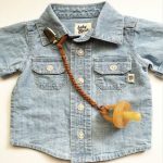 3 Stück Baby-Schnullerkette, gewebte Anti-Off-Kette aus Leder – Bild 3