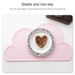 Kinder Wolke Silikon Tischset wasserdichte Umweltschutz Student Tischset, White, Black, Yellow, Blue, Green, Light Pink, Dark Gray, Light Blue, Light Green, Light Gray, Dark  Pink – Bild 5