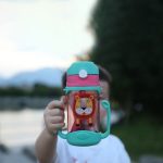 400 ml Babyflasche Silikon Kinder Trinkbecher Hüpfende Öffnung mit Griff mit Cartoon-Muster Baby Trinkbecher – Bild 8