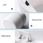 Haushalts-Mini-Desktop-Mülleimer mit abgedeckter Schmutzaufbewahrung, Reinigungszylinderbox, Push-type, Flip Lip – Bild 3