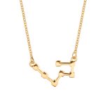 Mode Zirkon Anhänger Sternzeichen Wächter Halskette kurze Schlüsselbeinkette – Bild 5