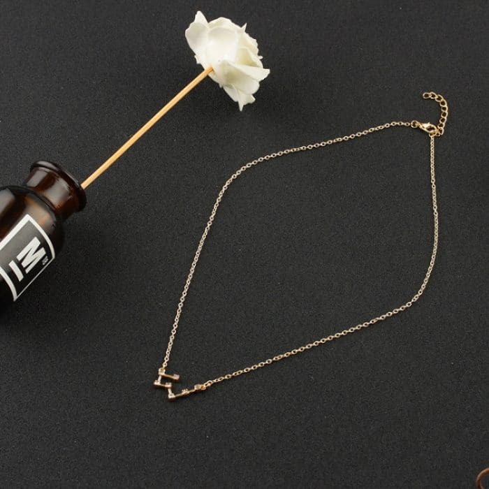 Mode Zirkon Anhänger Sternzeichen Wächter Halskette kurze Schlüsselbeinkette – Bild 7