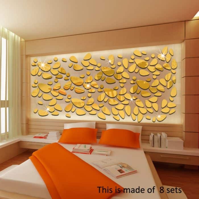 12 PCS/S 3D Spiegel Abnehmbare Wand Aufkleber Für Wohnzimmer Schlafzimmer TV Hintergrund Spiegel Wandbild Wand Dekor – Bild 6