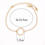 Punk Einfache Doppelknotenschleife Metallkette Armband Böhmischer Retro-Schmuck – Bild 4