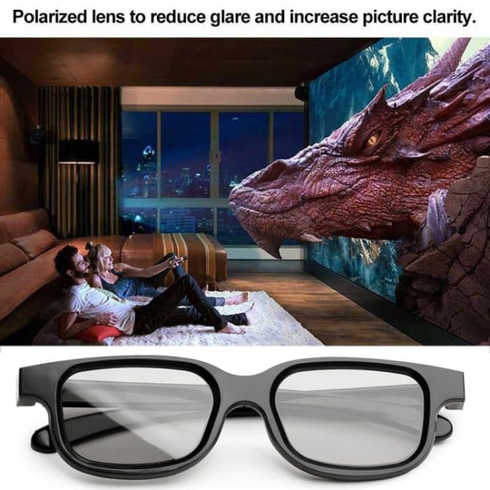 Spezielle polarisierte 3D-Filmbrille, blitzfreie Stereo-3D-Brille – Bild 6