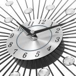 Kreative Wanduhr Kristall Silber Schmiedeeisen Wanduhr Persönlichkeit Kunst Dekoration Wohnzimmer Schlafzimmer Uhr – Bild 5