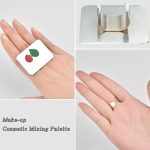 10 PCS Salon Maniküre Finger Ring Farbpalette Make-Up Creme Foundation Mischpalette Kosmetik Make-up Werkzeug Edelstahl Platte – Bild 6