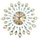 Kreative Pfauen-Wanduhr, Persönlichkeit, stumm, Wohnzimmer-Dekoration, Peacock Wall Clock – Bild 2