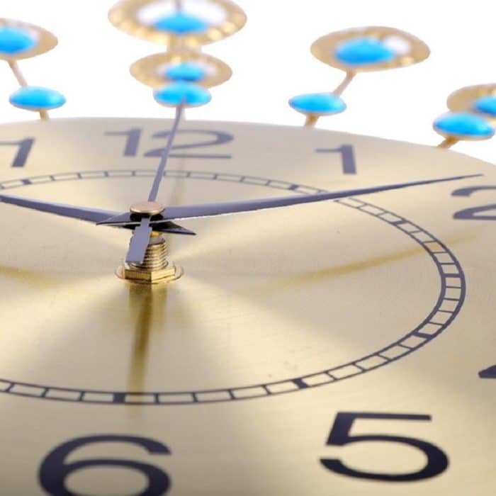 Kreative Pfauen-Wanduhr, Persönlichkeit, stumm, Wohnzimmer-Dekoration, Peacock Wall Clock – Bild 4