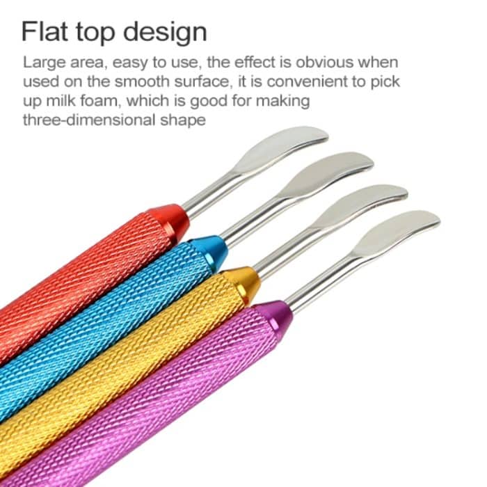 Ausgefallene Kaffee-Zugblumennadel aus Edelstahl mit geschnitztem Stab und Häkelblumennadel – Bild 5