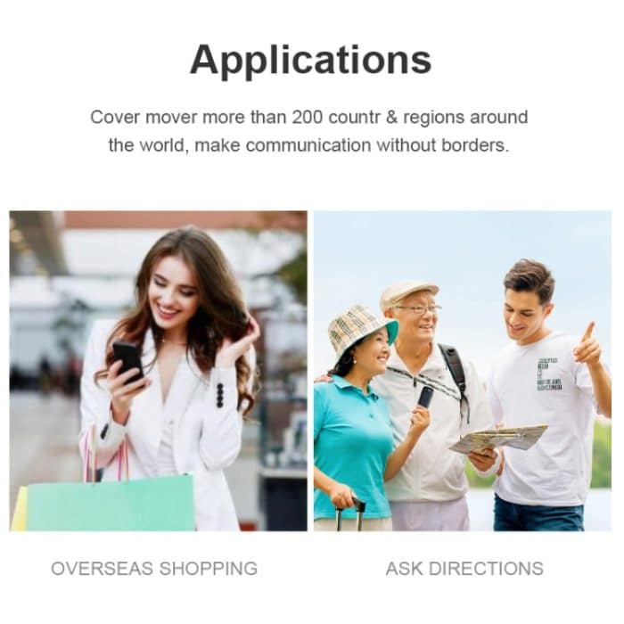 T10 Tragbarer WIFI-Smart-Sprachübersetzer Smart Business Travel Echtzeit-KI-Übersetzer-Übersetzungsmaschine – Bild 7