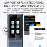 Boeleo BF301(W1 3.0) 2,8-Zoll-Bildschirm, intelligenter Sprachübersetzer für Geschäftsreisen, 1 GB + 8 GB, unterstützt 117 Sprachen-Übersetzung – Bild 12