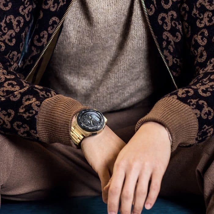 SKMEI 1370 Multifunktionale Herren-Outdoor-Sport-Nachtleuchtende, wasserdichte, digitale Armbanduhr aus Edelstahl, SKMEI 1370 – Bild 7